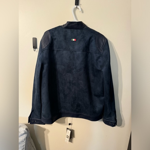 BV Clothing Suede Navy Jacket - Picture 4 of 7